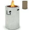 thumbnail image 1 of Costway 16" Round Outdoor Propane Fire Pit w/Lava Rocks Waterproof Cover 30000 BTU Grey, 1 of 10