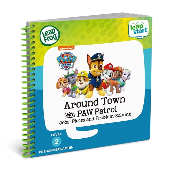 LeapFrog LeapStart Pre-K (Level 2) Around Town with PAW Patrol. Jobs, Places & Problem Solving Interactive Activity Book