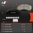 thumbnail image 5 of A-Premium Front & Rear Ceramic Disc Brake Pads Set Compatible with Select Ford Models - For F-150 2012-2020 with Hardware 8 Pcs, 5 of 9