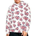 thumbnail image 5 of DISNIMO British Flag Hoodie Girls Heart Hoodies for Kids 8-10 Matching Hoodies Boy and Girl Pullover Hoodie Boys Hooded Sweatshirts with Hoodies Sweatshirt for Children School Clothes, 5 of 7