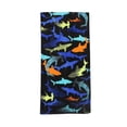 thumbnail image 1 of MAINSTAYS PRINTED BEACH TOWEL - SHARK MULTI, 1 of 2