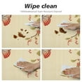 thumbnail image 4 of JEUXUS  Oriental Cherry Round Fitted Tablecloth Blossom Butterfly Orange Ethnic Spring Elastic Edge Tablecloth Waterproof Oilcloth Table Cover, 4 of 7