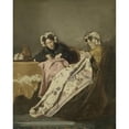 thumbnail image 2 of Alexander Hugo Bakker Korff 15x18 Gold Ornate Wood Frame and Double Matted Museum Art Print Titled - Two Ladies at Their Sewing (C. 1860 - C. 1882), 2 of 4