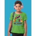 thumbnail image 2 of Cool Surfer Dinosaur T-Shirt Juniors -Image by Shutterstock,  x-Small, 2 of 4