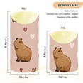 thumbnail image 4 of Capybara and Valentine Hearts Flickering Flameless Candles with Remote Timer Battery Operated LED Tealight Set of 2 M, 4 of 8