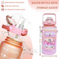thumbnail image 3 of 64 oz Water Bottle with Straw & Sleeve motivational BPA-free Half Gallon Water Bottle Holder with Strap Aesthetic Water Jugs for Drinking with Handle for Gym Women Men Unicorn, 3 of 6