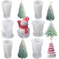 thumbnail image 1 of Vela aromática de Navidad Worallymy molde de silicona para velas cubo molde liso artesanía de cerámica decoración para festivales suministros para manualidades DIY tipo 4 Worallymy JD735907697, 1 of 7