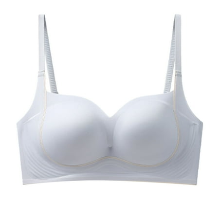GENGING Ladies Tops Clearance Women s Solid Color Invisible Backless Sexy Lingerie Seamless Push Up Bra Soft Support Underwear Everyday Bras