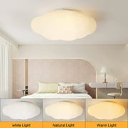 Arturesthome Modern White Cloud Flush Mount Ceiling Light Hanging Lights Fixture Chandelier Kids Room Bedroom Lamp Pendant Lighting for Children Living Room