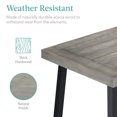 thumbnail image 5 of Best Choice Products 6-Person Indoor Outdoor Patio Rustic Acacia Wood Picnic Dining Table w/ Metal Legs - Weathered Gray, 5 of 8