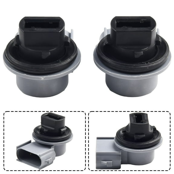Tekuisi Pair 5T2Z-13411-A Car Turn Signal Lamp Indicator Socket for Ford Escape 13-16 Turn Signal Light Indicator Base Adapter ABS Gray