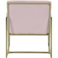 thumbnail image 3 of Meridian Furniture Zayne Pink Velvet Accent Chair with Gold Iron Frame, 3 of 5