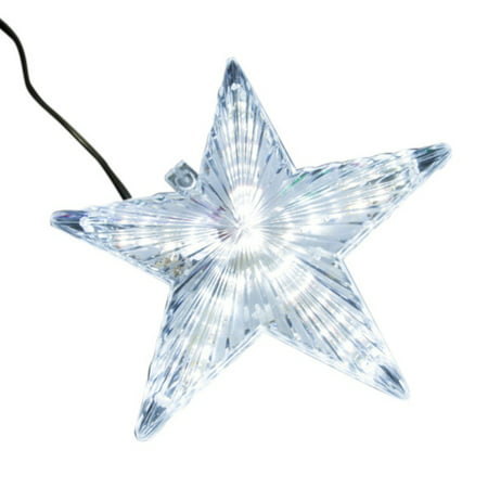 LED Lighted Christmas Tree Topper Classic 5 Point Star Treetop Xmas Tree Ornaments Home Party Christmas Tree
