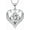 1CT-Clear, variant on Moissanite Necklaces for Women,1CT/2CT Moissanite Heart Necklace, Christian Cross Necklace for Women Men,18K White Gold Plated Sterling Silver,Jewelry Gift for Her Birthday Anniversary