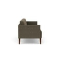 thumbnail image 2 of Luxe Lounge Lobby Reception Waiting Room Sofa / Walnut Wood Legs / Brown, 2 of 5