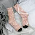 thumbnail image 5 of Fuzoiu Rose Gold Glitter Splatter Print Athletic Crew Socks for Men & Women,Casual Crew Socks,Above Ankle Crew Socks for Business, Casual, 5 of 6
