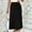 Black Skirts for Women, variant on Summer Clearance Sales kttectoa Lightweight Hang Down A-Line Skirts Womens Skirts Solid Skirt Zipper Mid Waist Maxi Skirt for Women Loose Fit Officewear