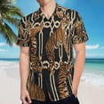 thumbnail image 5 of High Quality Hawaiian Shirts for Men Short Sleeve Aloha Beach Shirt Floral Summer Casual Button Down Shirts Blouses H34WD9, 5 of 7
