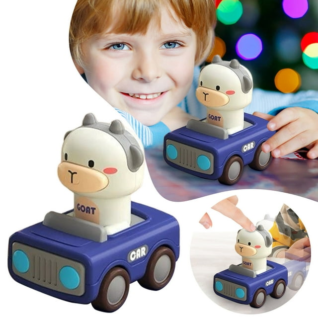 Education Puzzles Toy for Toddlers Early Learning Push and Go Animal Motor Skills Development Activity for Indoor Outdoor