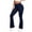*Navy, variant on ClodeEU Women's High Waist Flare Leg Yoga Pants,Solid Color Quick Dry Stretch Workout Leggings Black,Women's Plus L