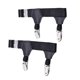 thumbnail image 5 of Ruifaya Ligas de calcetines para hombre, cinturón ajustable, 2 piezas, accesorios con clip resistente, suspensión NICE, 5 of 6