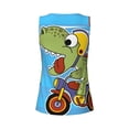 thumbnail image 5 of Haiem Dinosaur Riding a Motorcycle Workout Tank Tops for Women, Athletic Sports Slim-Fit Tank Tops, Compression Sleeveless Dry Fit Shirts,Athletic Shirt-X-Large, 5 of 9