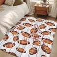 thumbnail image 3 of Area Rug 48×72in, Rugby Helmet Buffalo Plaid Floor Carpet Living Room Rug, Ball Seamless Wood Plank Non-Slip Welcome Mat Indoor Rugs for Bedroom Dining Room, 3 of 9