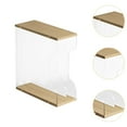 thumbnail image 6 of yotijay Vinyl Record Holder Stand Elegant Vinyl Storage Rack for CD Albums Apartment Wood Color 2 Grid, 6 of 9