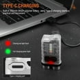 thumbnail image 6 of V3 EDC Flashlight Keychain Light 900 Lumens Handheld Portable Super Bright TYPE-C USB Charging Port Emergency Work Camping Light, 6 of 10