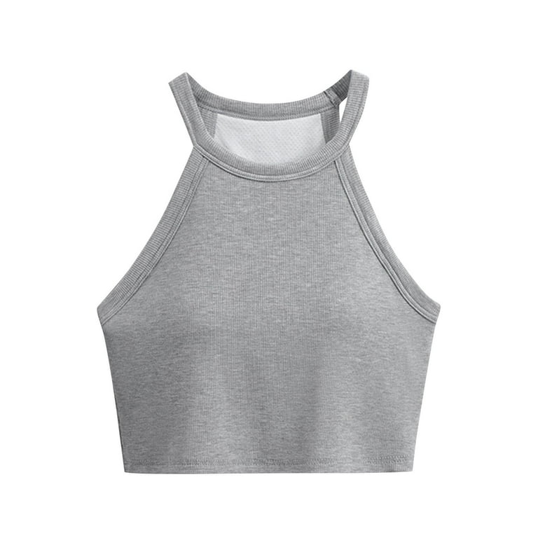 【HYKE】CROPPED TANK TOP GRAY CROPPED TANK TOP-クロップドタンクトップ-HYKE（ハイク）通販