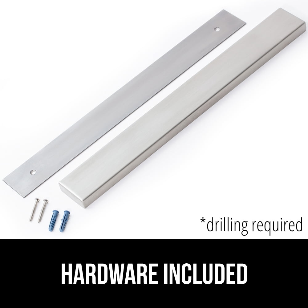 GORILLA GRIP Magnetic Knife Holder, 304 Stainless Steel Wall Mounted Magnet Strip for Knives, 10 Inch