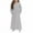 Gray, variant on Posijego Girls Maxi Dress with Pockets Big Girls Crew Neck Long Sleeve Spring Casual Solid Color Dresses