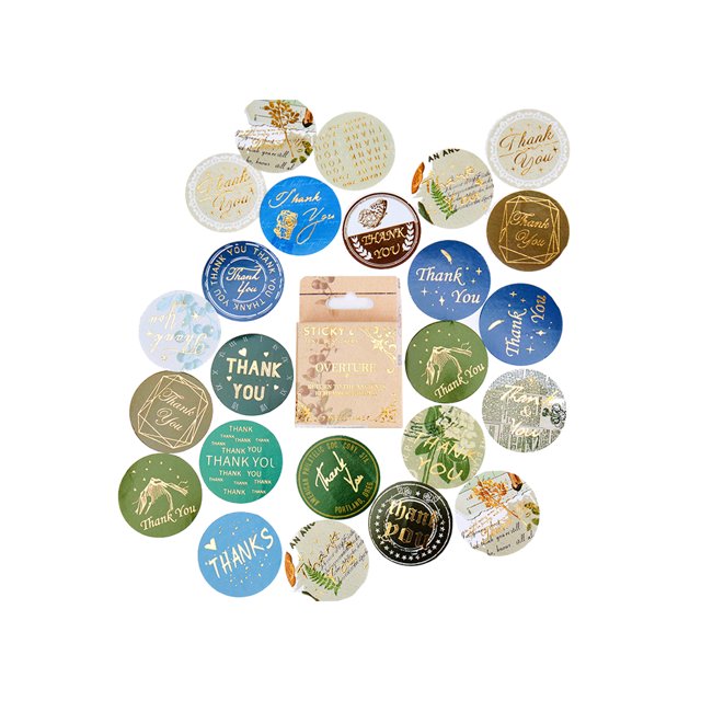 46 Pcs/ensemble Autocollant Rond en Papier pour Fête Décoration Sac Cadeau Rond Pochette de Faveur Étiquette Auto-Adhésive Accessoires Type 1
