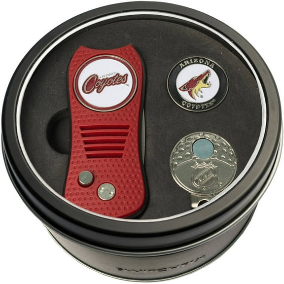 Team Golf NHL Tin Gift Set with Switchfix Divot Tool, Cap Clip and Ball Marker