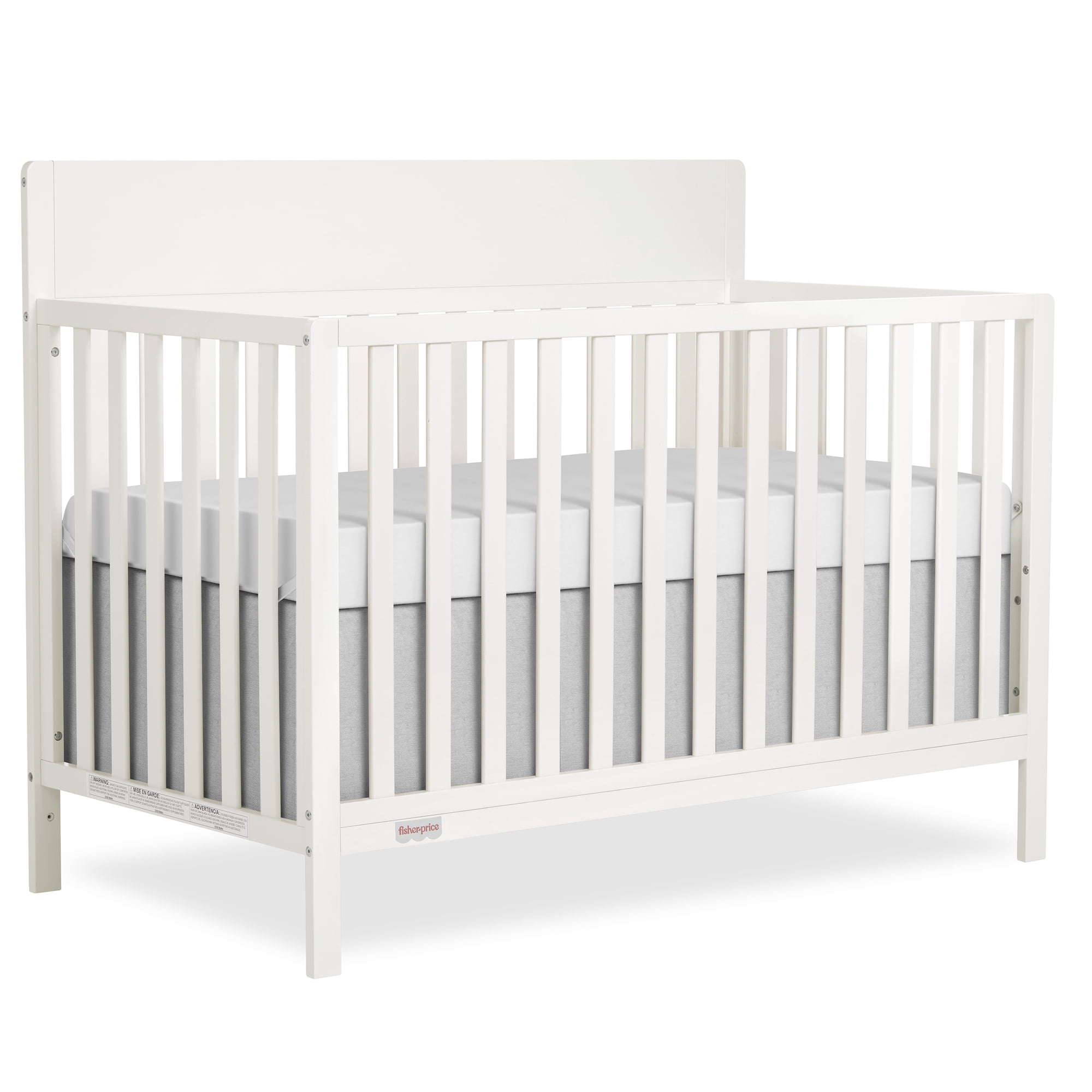 Fisher-Price Meadowbrook 4-in-1 Convertible Baby Crib by Dream On Me, Cannoli Cream