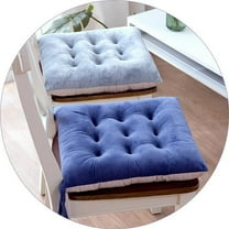 Patio Chair Cushionss 20x20 Milk Brushed Velvet Cushions Butt Cushions Thickened Winter Comfortable Chair Sofa Cushions Blue