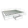 thumbnail image 4 of Wasabi 4 Piece Full Size Bedroom Set  Walnut and Black, 4 of 5