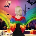 thumbnail image 2 of Rainbow Feathered Wings Adult Costume Accessory, 2 of 3
