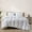 White, variant on Bibb Home 2000 Count Tufted Duvet Cover (3-Piece)