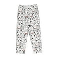 thumbnail image 6 of Uemuo Cute Cat Pattern Women's Wide Leg Palazzo Lounge Pants with Pockets Light Weight Loose Comfy Casual Pajama Pants-Medium, 6 of 9