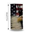 thumbnail image 3 of erfcxs Outdoor Sports Neck Gaiter For Men & Women – 3D Digital Print USA Flag Sun Face For Cycling Fishing & Hiking, 3 of 6