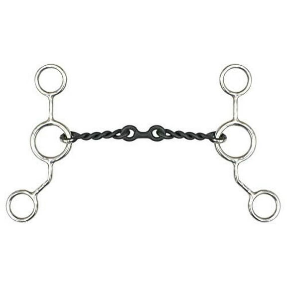 Showman Stainless Steel Junior Cow Horse Snaffle Bit w/ 6" Cheeks