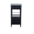 thumbnail image 4 of Riverbay Furniture Transitional Wood/Granite Top Kitchen Cart in Classic Black, 4 of 13