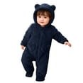 thumbnail image 4 of Baby Fleece Jumpsuits Long Sleeve Zip Up Baby Cosplay Animals Romper Onesie Pajamas Winter Outfit for Dress Up Party 3-6 Months, 4 of 6