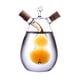 thumbnail image 1 of Botella de aceite de vidrio, botellas transparentes de vinagrera con tapones de corcho, suministros de cocina, vertedor doble para restaurante de Macarena Botella de aceite, 1 of 8