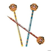 Smart Cookie Pencil with Cookie Topper - Stationery - 12 Pieces