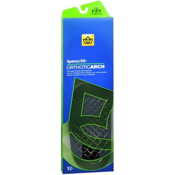 Spenco RX Full Length Orthotic Arch Supports Size 4 1 Pair (Pack of 4)