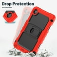 thumbnail image 4 of FJLBDE Case for Lenovo Tab One 8.7 inch/K9 TB305FU 2025, Rugged Shockproof Tablet Cases Cover with Kickstand Shoulder Strap, Red, 4 of 7