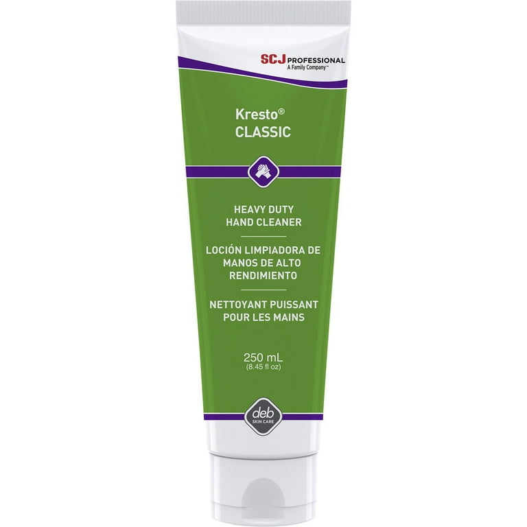 SC Johnson Kresto Classic Hand Cleaner - 8.5 fl oz (251.4 mL) - Soil Remover, Oil Remover, Grease Remover, Lubricant Remover, Carbon Remover - Washroom, Industrial, Automotive, Hand - Brown - Non-toxic, Heavy Duty, Non-irritating, Soap-free, Silicone SC Johnson Kresto Classic Hand Cleaner - 8.5 fl oz (251.4 mL) - Soil Remover, Oil Remover, Grease Remover, Lubricant Remover, Carbon Remover - Washroom, Industrial, Automotive, Hand - Brown - Non-toxic, Heavy Duty, Non-irritating, Soap-free, Silicone