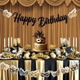 thumbnail image 4 of Masquerade Happy Birthday Banner with Masquerade Banner, Masquerade Ball Birthday Party Decorations for Women, Carnival Dance Party Photography Background Supplies, 4 of 6